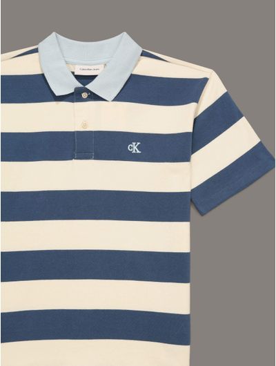 Polo-Calvin-Klein-Monograma-Bordado-Niño-Multicolor