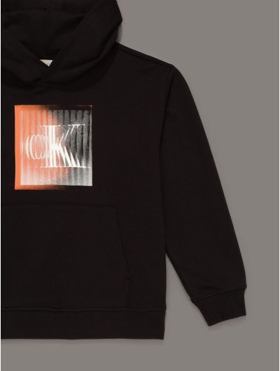 Sudadera-Calvin-Klein-Monograma-Niño-Negro