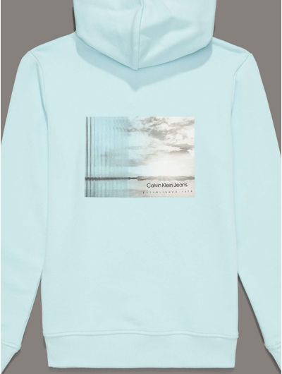 Sudadera-Calvin-Klein-Logo-en-Pecho-Niño-Azul