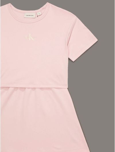 Vestido-Calvin-Klein-Monologo-en-Pecho-Niña-Rosa