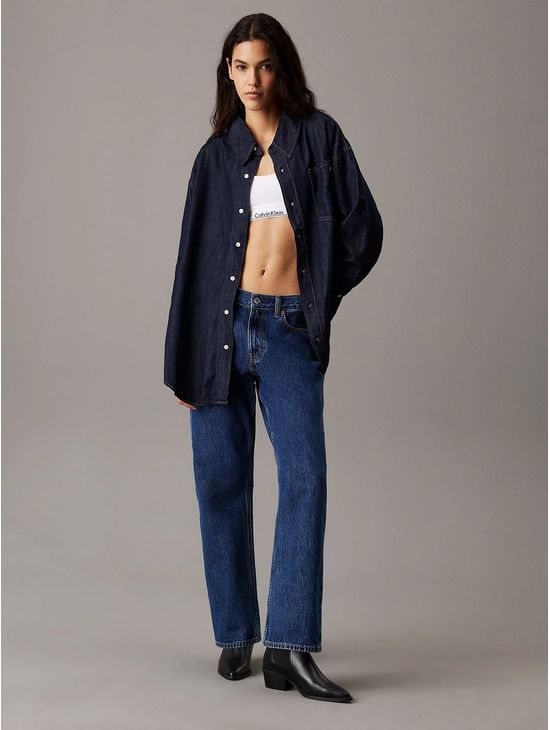 Camisa-Calvin-Klein-Denim-Oversized-Mujer-Azul