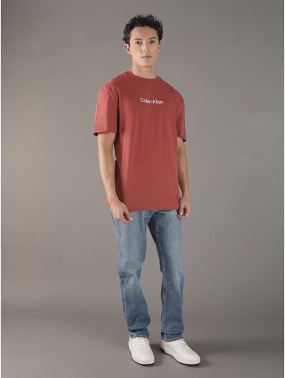 Playera-Calvin-Klein-Logo-Hombre-Naranja