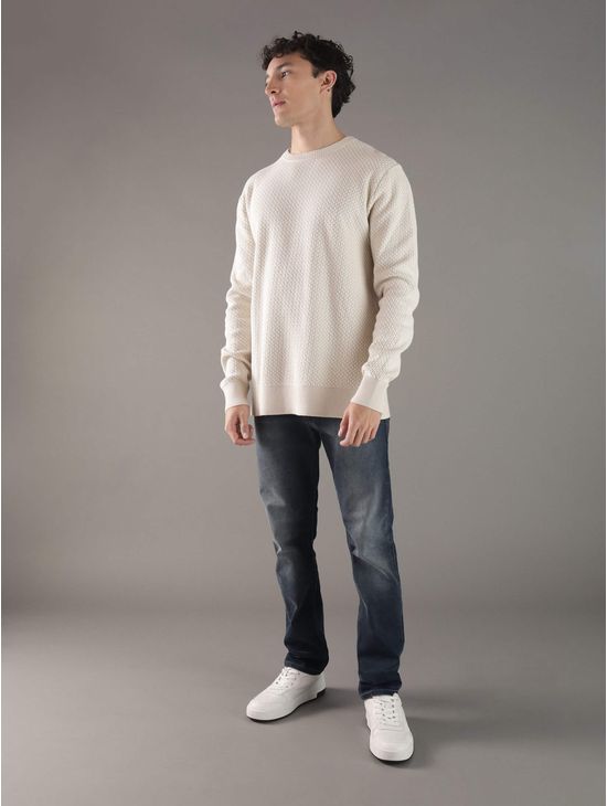 Sueter-Calvin-Klein-Texturizado-Hombre-Beige