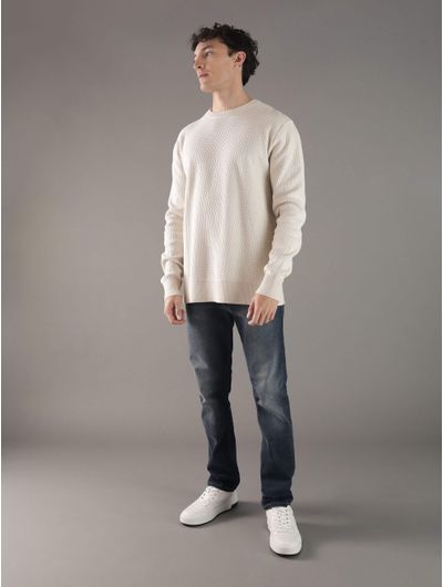 Sueter-Calvin-Klein-Texturizado-Hombre-Beige