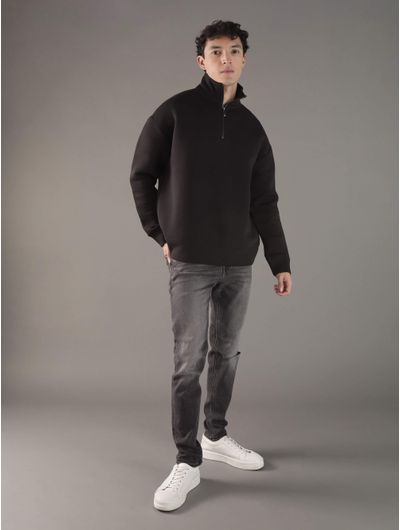 Sudadera-Calvin-Klein-Logotipo-Hombre-Negro