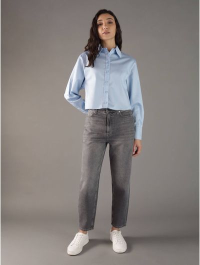 Camisa-Calvin-Klein-Crooped-Mujer-Azul