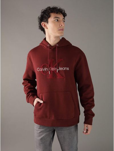 Sudadera-Calvin-Klein-con-Monologo-Hombre-Rojo