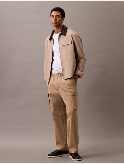 Pantalon-Calvin-Klein-Cargo-Hombre-Cafe