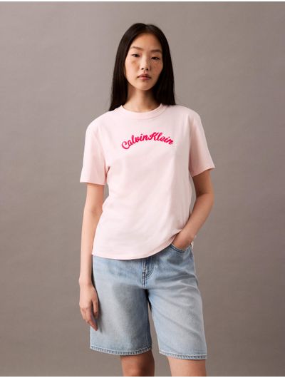 Playera-Calvin-Klein-Logo-Mujer-Rosa
