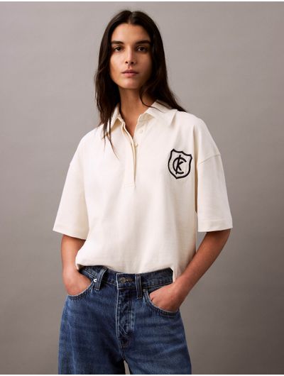 Polo-Calvin-Klein-Mujer-Rugby-Mujer-Blanco