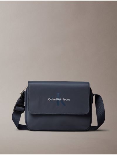 Bandolera-Calvin-Klein-Flap-Monologo-Azul