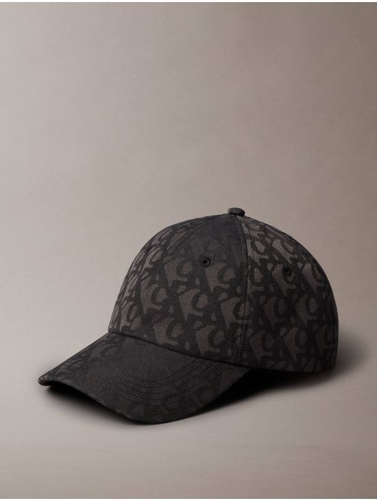 Gorra-Calvin-Klein-Monograma-Jacquard-Negro