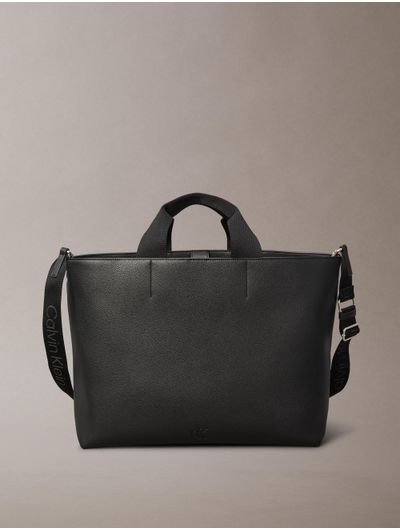 Tote-Calvin-Klein-Ultralight-Monograma-Mujer-Negro