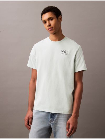 Playera-Calvin-Klein-Estampado-Espalda-Hombre-Verde-Claro