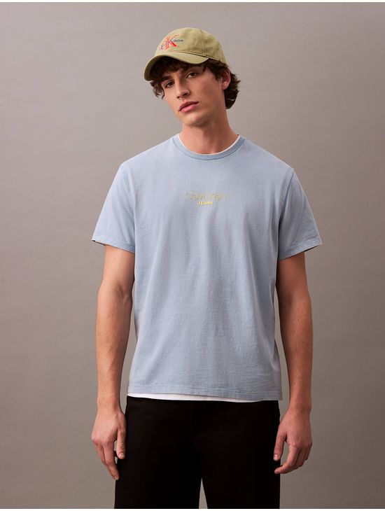 Playera-Calvin-Klein-Logo-Hombre-Azul