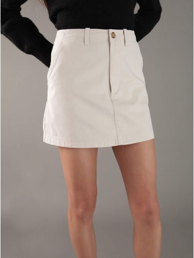 Falda-Calvin-Klein-con-Logo-Mujer-Beige