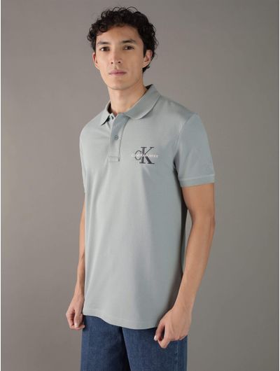 Polo-Calvin-Klein-con-Monologo-Hombre-Verde