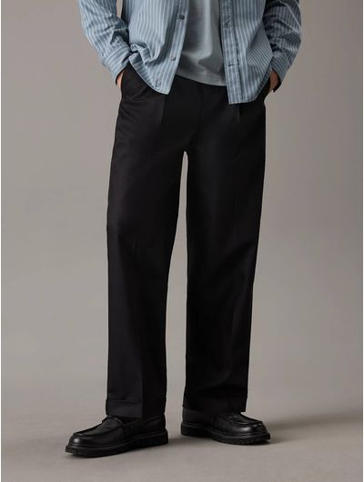 Pantalon-Calvin-Klein-Tailored-Hombre-Negro