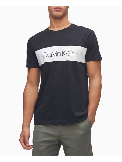 Playera-Calvin-Klein-Color-Block-Logo-Hombre-Multicolor