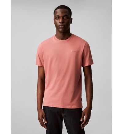 Playera Calvin Klein Micro Logo Hombre Rosa Playeras Calvin