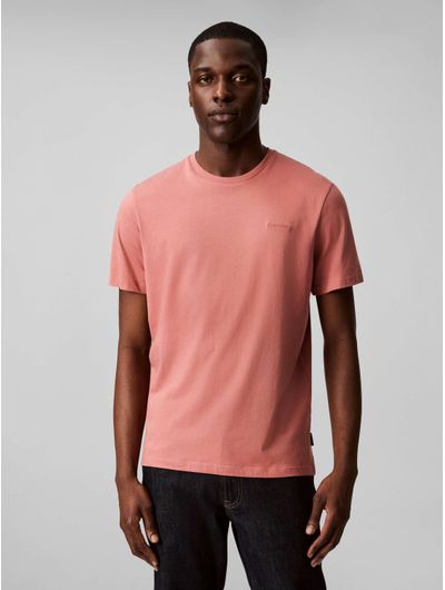 Playera-Calvin-Klein-Micro-Logo-Hombre-Rosa