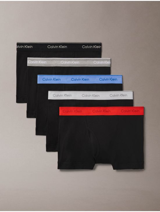 Trunks-Calvin-Klein-Cotton-Classics-Pack-de-5-Hombre-Negro
