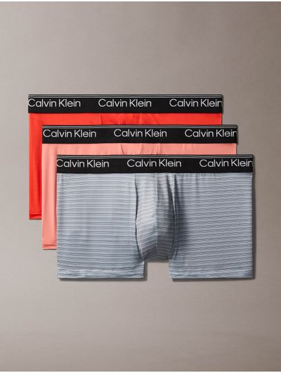 Trunks-Calvin-Klein-Micro-Stretch-Low-Rise-Pack-de-3-Hombre-Rojo
