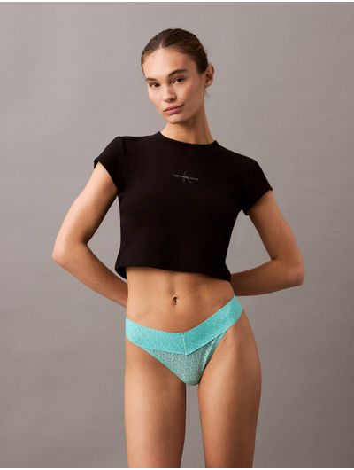 Tanga-Calvin-Klein-Icon-Logo-Lace-Low-Rise-Mujer-Verde-Menta