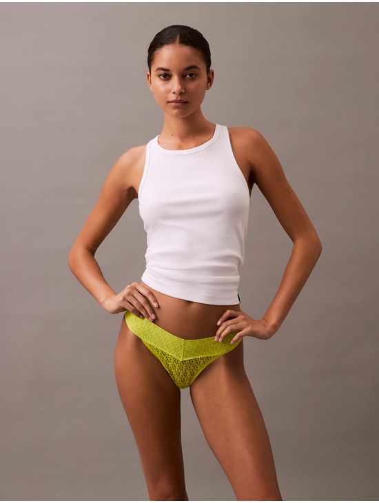 Tanga-Calvin-Klein-Icon-Logo-Lace-Low-Rise-Mujer-Verde