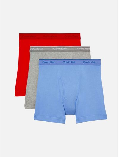 Boxers-Calvin-Klein-Cotton-Classics-Largos-Pack-de-3-Hombre-Multicolor