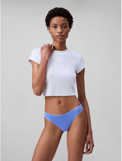 Tanga-Calvin-Klein-Ideal-Cotton-Logo-Mujer-Azul