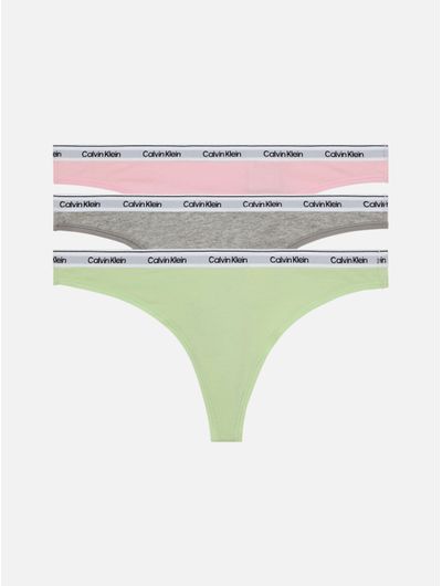 Tangas-Calvin-Klein-Icon-Logo-Pack-de-3-Mujer-Multicolor