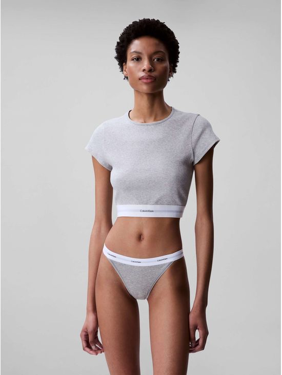 Bikini-Calvin-Klein-String-Cotton-Stretch-Mujer-Gris