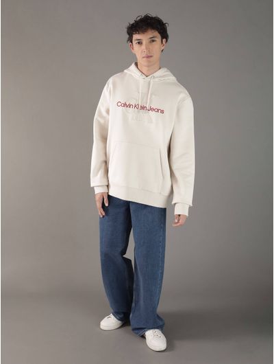 Sudadera-Calvin-Klein-con-Monologo-Hombre-Beige