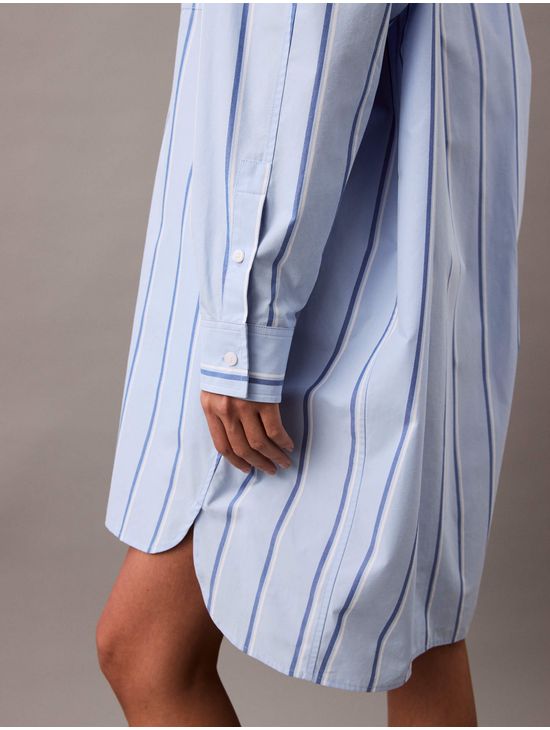 Vestido-Calvin-Klein-Camisero-Rayas-Mujer-Azul