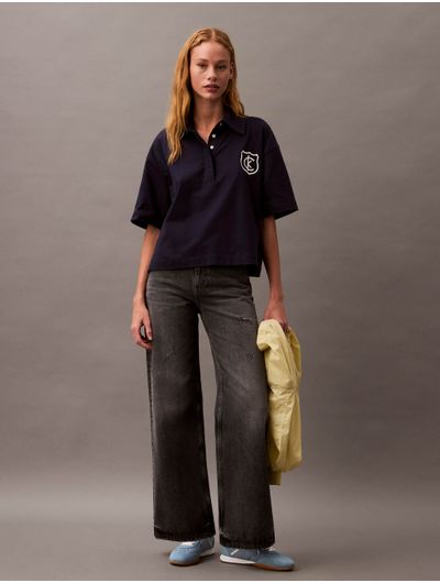 Polo-Calvin-Klein-Mujer-Rugby-Mujer-Azul