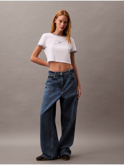 Playera-Calvin-Klein-Cropped-Estampado-Mujer-Multicolor
