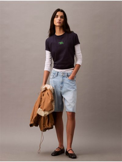 Playera-Calvin-Klein-Logo-Mujer-Azul