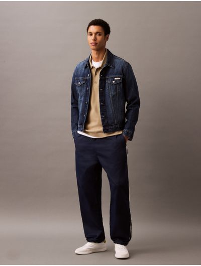 Polo-Calvin-Klein-Textura-Hombre-Cafe