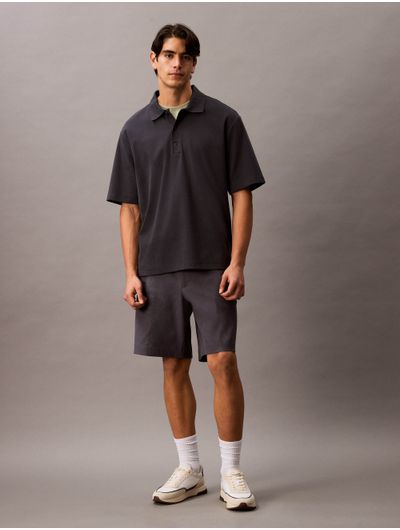 Polo-Calvin-Klein-Textura-Hombre-Negro