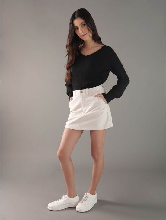 Falda-Calvin-Klein-con-Logo-Mujer-Beige