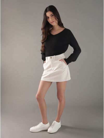 Falda-Calvin-Klein-con-Logo-Mujer-Beige