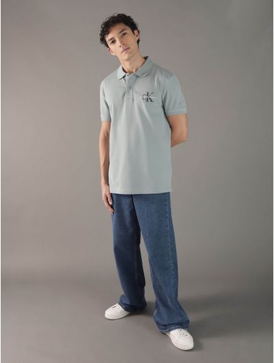 Polo-Calvin-Klein-con-Monologo-Hombre-Verde