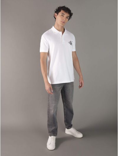 Polo-Calvin-Klein-con-Monologo-Hombre-Blanco