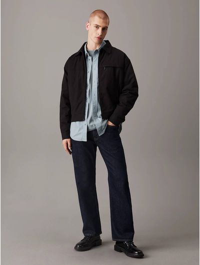 Chamarra-Calvin-Klein-Sarga-de-Algodon-Hombre-Negro