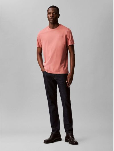 Playera-Calvin-Klein-Micro-Logo-Hombre-Rosa