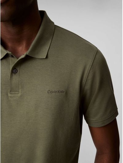 Polo-Calvin-Klein-Micro-Logo-Hombre-Verde