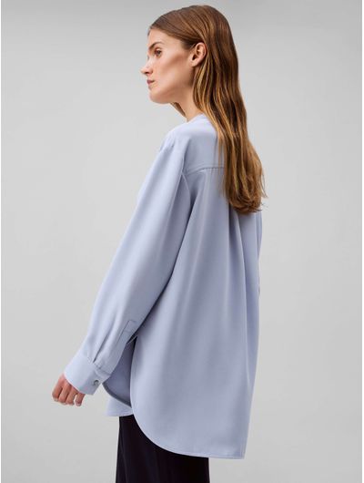 Camisa-Calvin-Klein-Satinada-Mujer-Azul