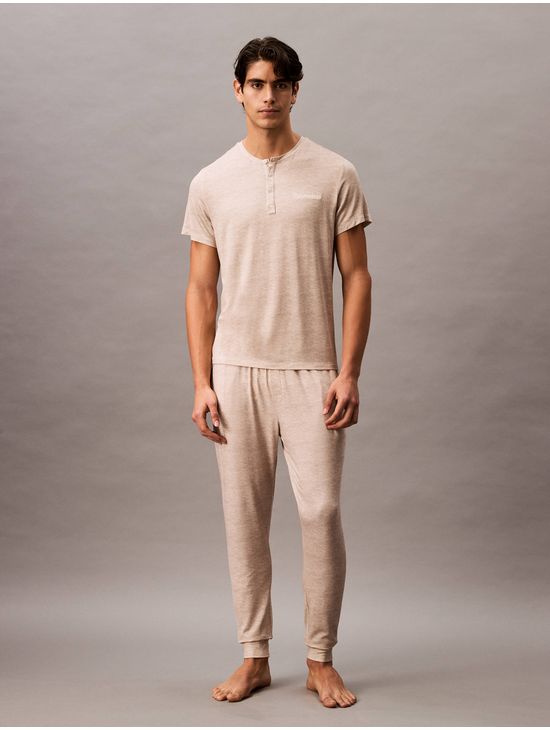 Playera-Calvin-Klein-de-Pijama-Logo-Botones-Hombre-Beige