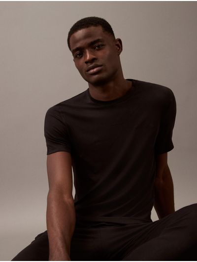 Playera-Calvin-Klein-de-Pijama-Logo-Hombre-Negro